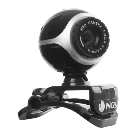 NGS Xpresscam300 300K Microphone 30fps USB 2.0 Noir/Argent mise au point automatique Webcam