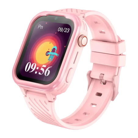 Garett Kids Essa 4G Rose 1,83 pouces IPS GPS Bouton SOS Appel Vidéo IP67 Montre connectée enfant