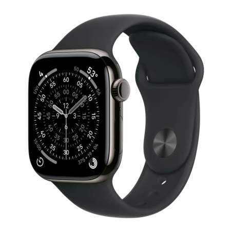 Apple Watch Series 11 GPS + Cellular 42 mm Titane Ardoise NFC