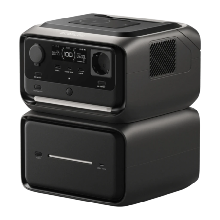 EcoFlow River 3 Max Plus Wireless Noir 858Wh 600W crête 1200W onde sinusoïdale pure USB-C Station d'énergie portable