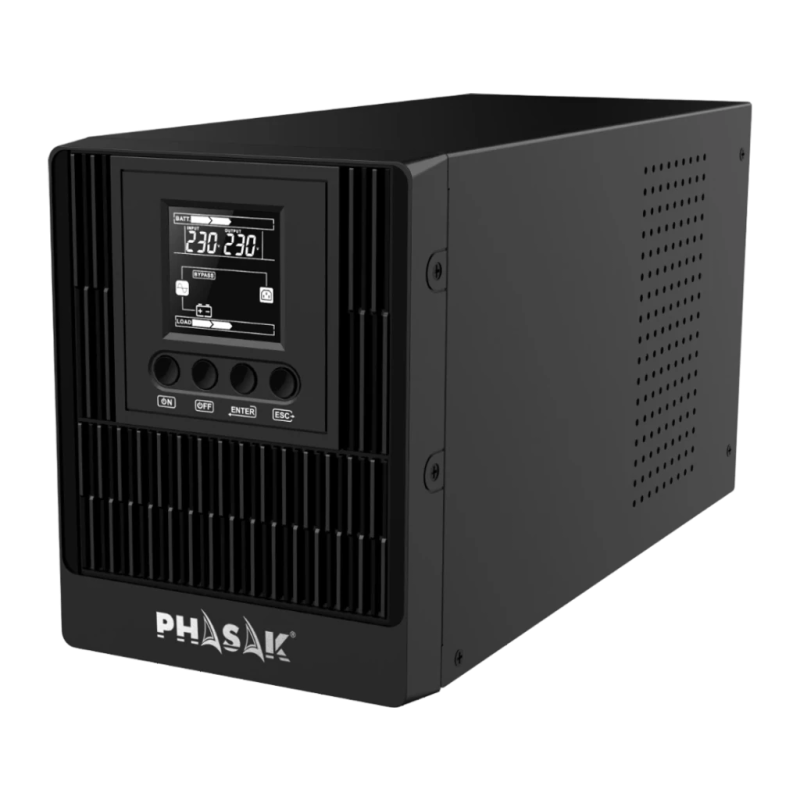 Phasak Smart Pro Online 1000VA 1000W Beige PH 9210 3 prises Onduleur