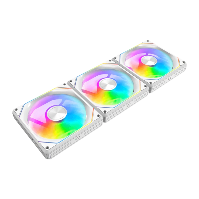 Darkflash Gauss G24 3 en 1 120mm ARGB Blanc 34dB Kit de ventilateurs