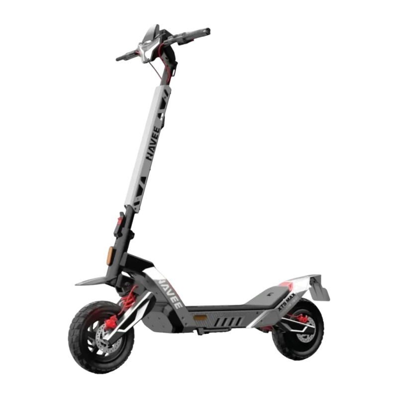 NAVEE XT5 MAX 700W 110km 25km/h 12 pouces 150kg 899Wh IPX6 pliable suspension clignotants Trottinette électrique