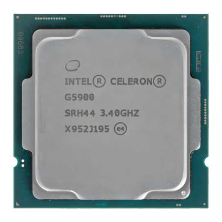 Intel Celeron G5900 2 Cœurs LGA1200 Tray 2 threads 3,4GHz Processeur