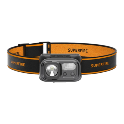 Superfire HL23-A USB-C 220 Lumens 120m 1600mAh IP44 Lampe frontale LED rechargeable