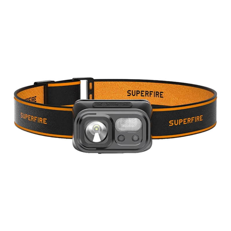 Superfire HL23-A USB-C 220 Lumens 120m 1600mAh IP44 Lampe frontale LED rechargeable