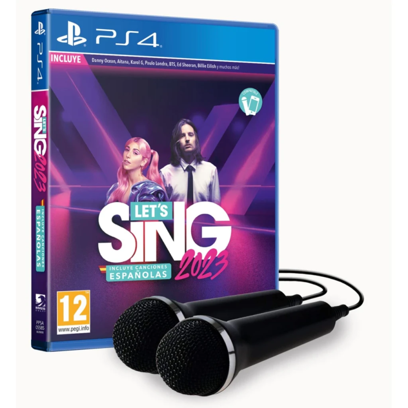 Jeu vidéo Ravenscourt Let's Sing 2023 Chansons Espagnoles + 2 Microphones PS4