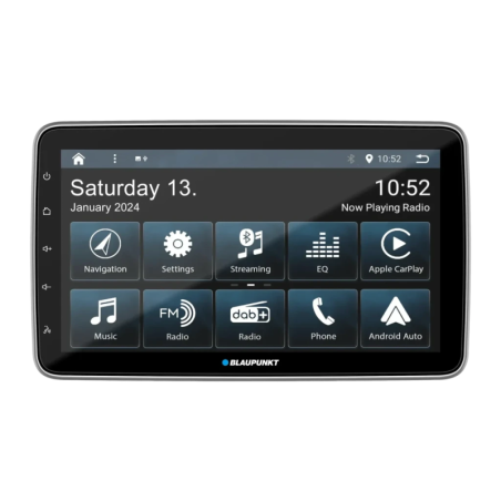 Blaupunkt Cape Town 948 DAB Noir CarPlay Android Auto 10,1 pouces Bluetooth 5.0 caméra arrière Autoradio sans fil