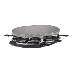 Princess Oval Stone Grill & Raclette Party 1200W 8 personnes Noir 162720