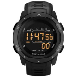 North Edge Mars Noir - Montre Digitale