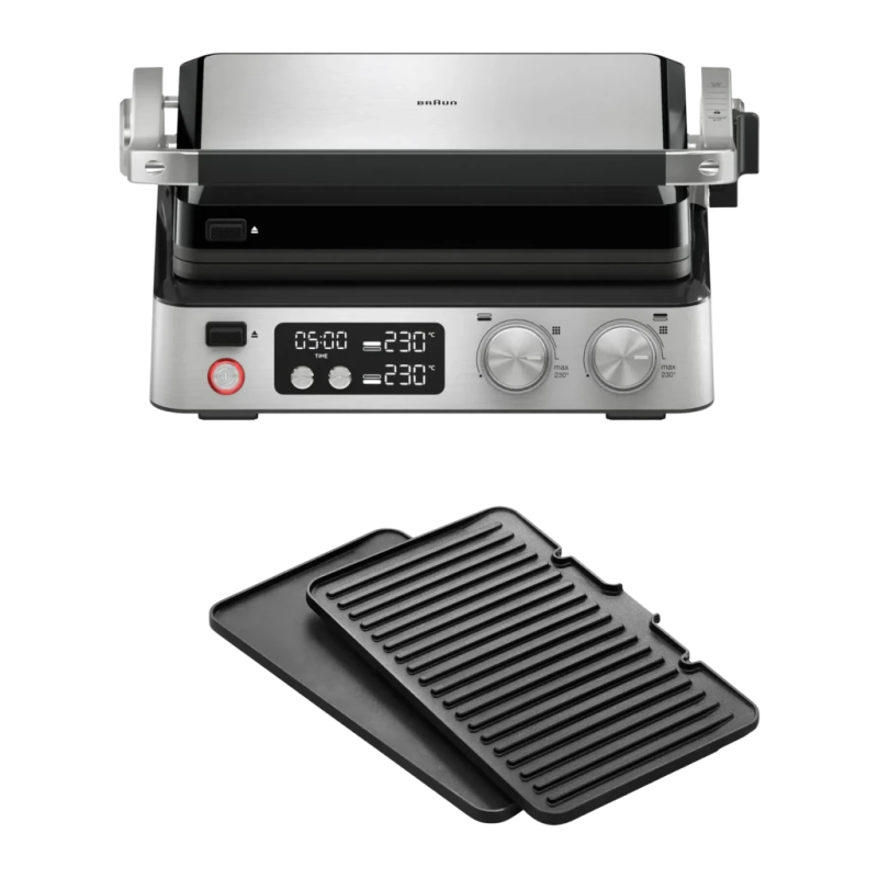 Gril électrique Braun MultiGrill 7 CG 7040 2000W 6 personnes Acier Inoxydable