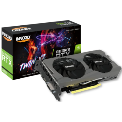 Inno3D GeForce RTX 3050 Twin X2 8GB GDDR6 Noir PCIe 4.0 2 ventilateurs HDMI 2.1 1 DisplayPort Carte graphique