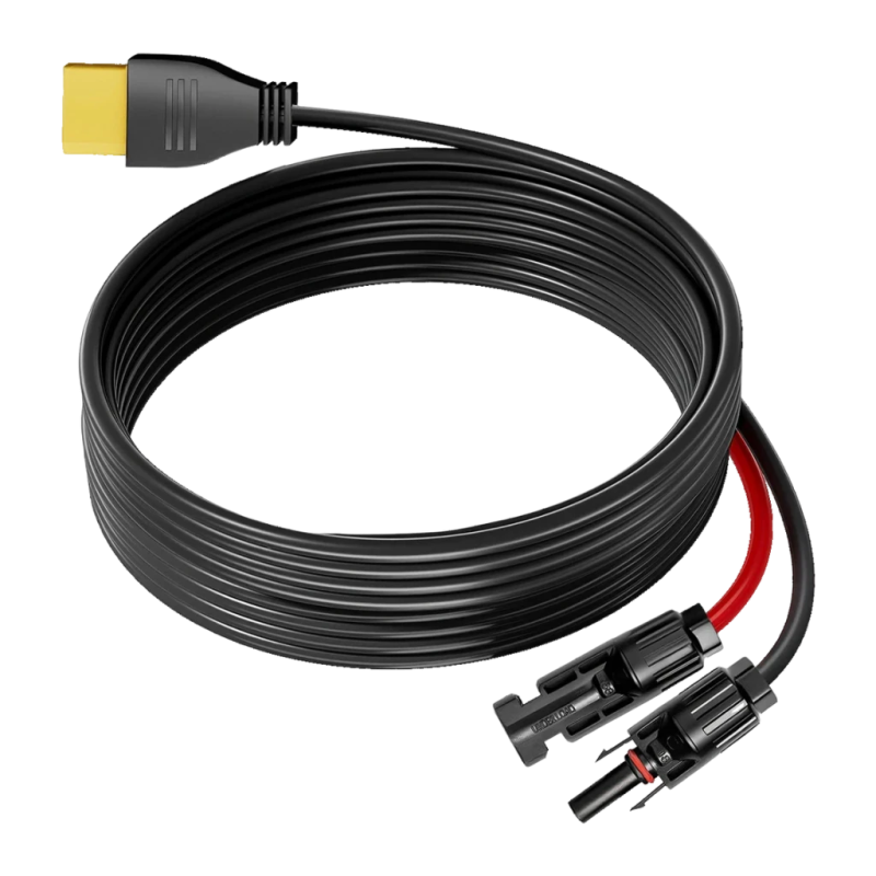 Câble Solaire FOSSIBOT 5m MC4 vers XT90 Noir XT90-MC4