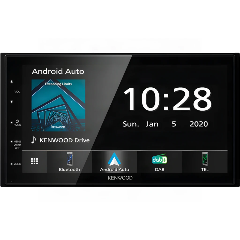 Kenwood Noir CarPlay Android Auto Bluetooth 2DIN DMX5020DABS Autoradio