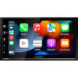 Kenwood Noir CarPlay Android Auto 6,8 pouces DMX7722DABS Bluetooth Autoradio sans fil