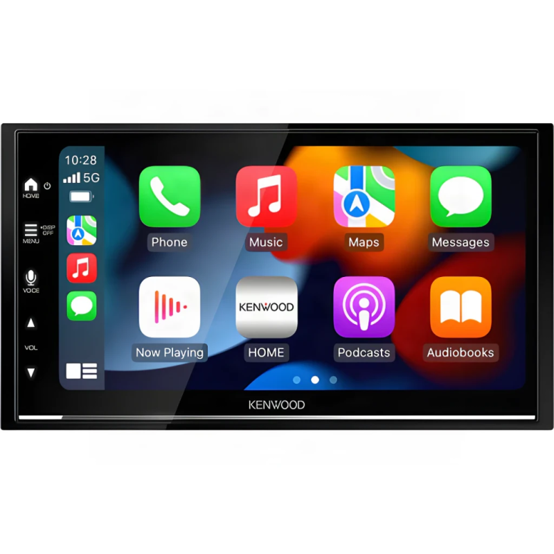 Kenwood Noir CarPlay Android Auto 6,8 pouces DMX7722DABS Bluetooth Autoradio sans fil