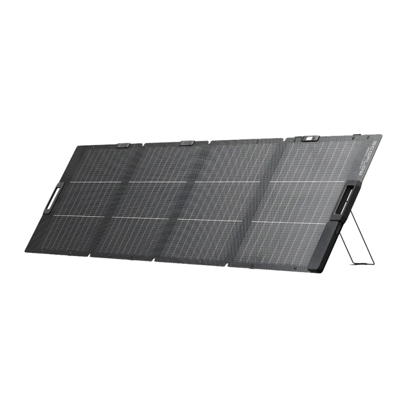 Panneau solaire portable EcoFlow 220W Bifacial Léger IP68 Noir