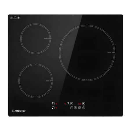 Amzchef 7400W 3 Zones Noir CE-T-74IB3xyzf-CS écran tactile Table à induction
