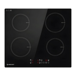 Table de cuisson à induction Amzchef 7400W 4 zones Noir CE-T-74IB4XYZF-CS