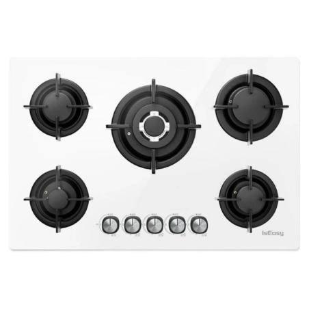 Table de cuisson gaz Iseasy 10,5 kW Blanc MGBG-775
