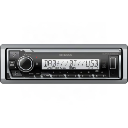 Kenwood Noir 1DIN Bluetooth 4.2 KMR-M508DAB Autoradio marin
