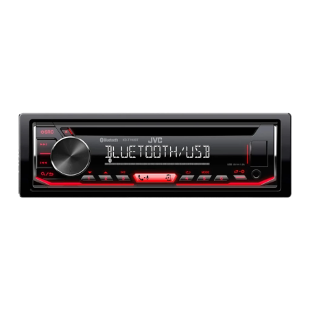 JVC Noir 1 DIN Bluetooth KD-T702BT Autoradio