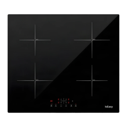 Table de cuisson à induction Iseasy 7200W (4 zones Booster) 9 niveaux par zone Noir LI4-20
