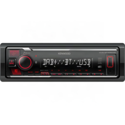 Kenwood Noir 1 DIN Bluetooth KMM-BT408DAB Autoradio