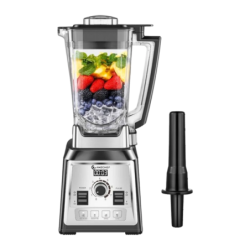 Blender AMZCHEF 2L 2000W 8 vitesses + Pulse Noir/Argent CE-NY-8088MJD