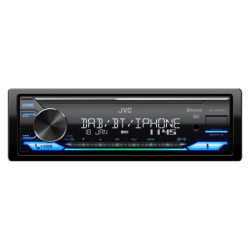 JVC Noir 1 DIN Bluetooth KD-X482DBT Autoradio