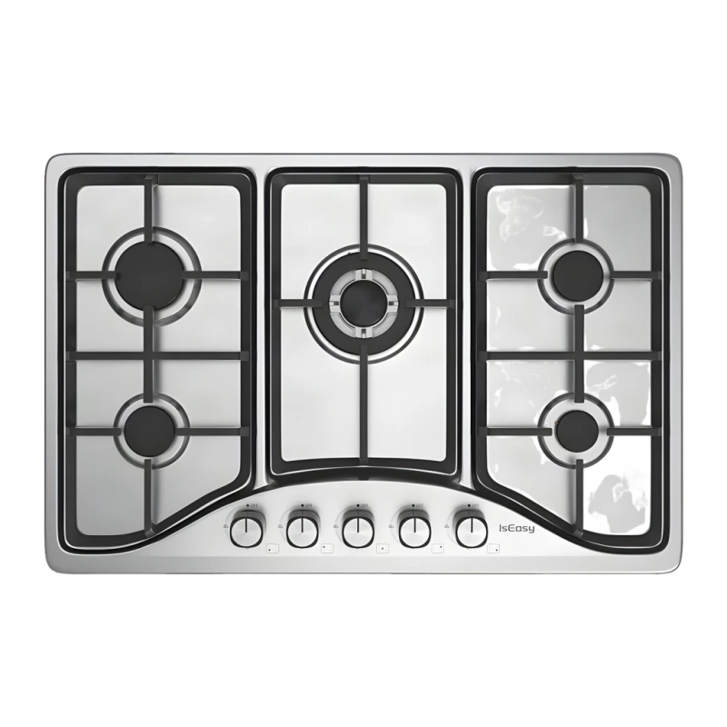 Table de cuisson gaz Iseasy 3,3 kW max Acier Inoxydable MGBS-765
