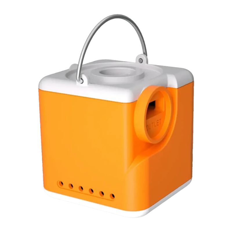 Pompe Portable Flextail Nano Pump 5C1 Orange USB-C 250lm 5 embouts