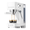 Amzchef 1,5L Buse Vapeur 20bar Blanc CE-EM3131-WT 1350W Machine à Expresso