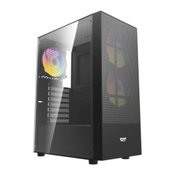 Darkflash A290 Midi Tower Verre Trempé ATX/M-ATX/ITX Noir 3 ventilateurs Boîtier PC