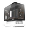 Darkflash F1 Verre Trempé M-ATX/ITX 6 Ventilateurs ARGB Blanc Midi Tower Boîtier PC