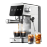 AMZCHEF Buse vapeur orientable 20bar Argent CE-AZ-EM1501-SV 1350W 1,5 L Machine Espresso