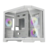 Darkflash FT418 3 panneaux verre trempé Mini Tower M-ATX/ITX Blanc 6 ventilateurs Boîtier PC