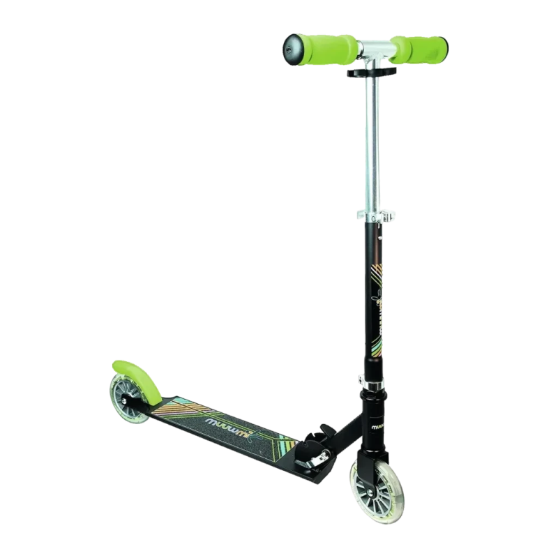 Trottinette Muuwmi Aluminium Neon 125 mm Roues Lumineuses LED jusqu'à 100kg