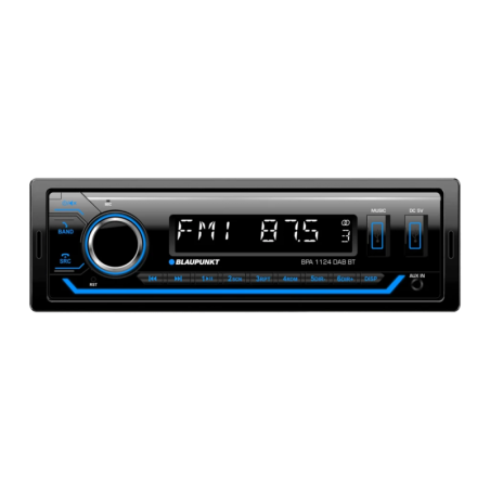 Blaupunkt BPA 1124 DAB BT Noir 1DIN Bluetooth 5.0 Autoradio