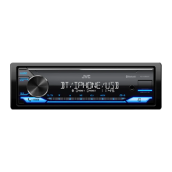 JVC 1 DIN Bluetooth Noir KD-X382BT Autoradio