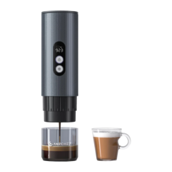 Amzchef Nespresso et café moulu 20bar CE-GC-CP024-BU 80W Cafetière portable
