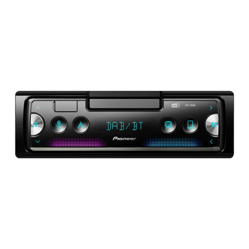 Pioneer Noir 1 DIN Bluetooth SPH-20DAB Autoradio
