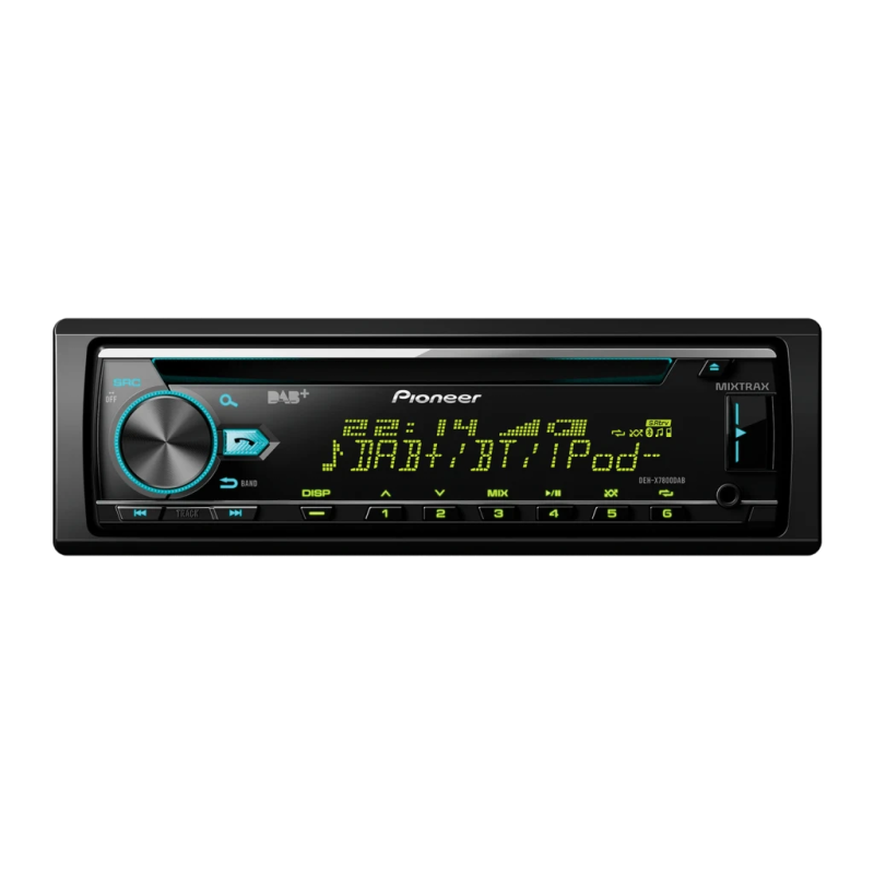 Pioneer Noir 1 DIN Bluetooth DEH-X7800DAB Autoradio