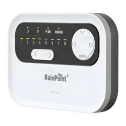 Programmateur d'arrosage RainPoint WiFi 8 zones AC 24V Noir HIC801W