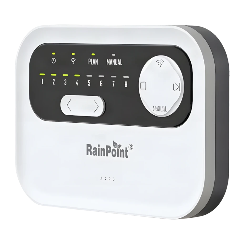 Programmateur d'arrosage RainPoint WiFi 8 zones AC 24V Noir HIC801W