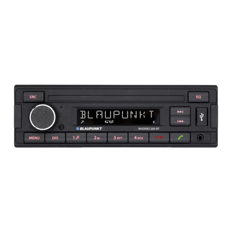 Blaupunkt Madrid 200 BT Noir 1 DIN Bluetooth Autoradio