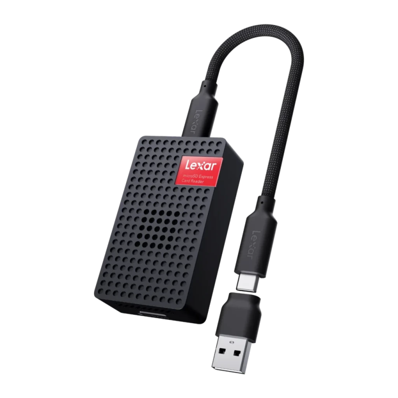 Lexar RW540 microSD Express USB-C + USB-A USB 3.2 Gen 2 Noir Lecteur de cartes