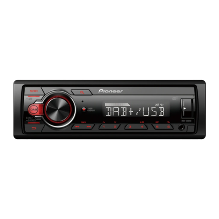 Pioneer Noir 1 DIN MVH-130DAB Autoradio