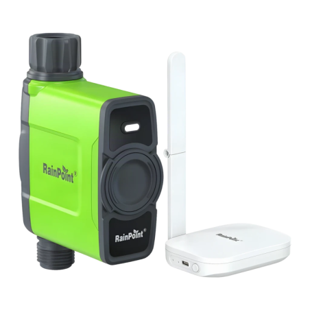 Programmateur d'arrosage RainPoint WiFi 1 zone avec passerelle HTV145FRF+HWG023WBRF