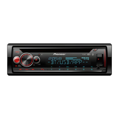 Pioneer Noir 1 DIN Bluetooth DEH-S720DAB Autoradio